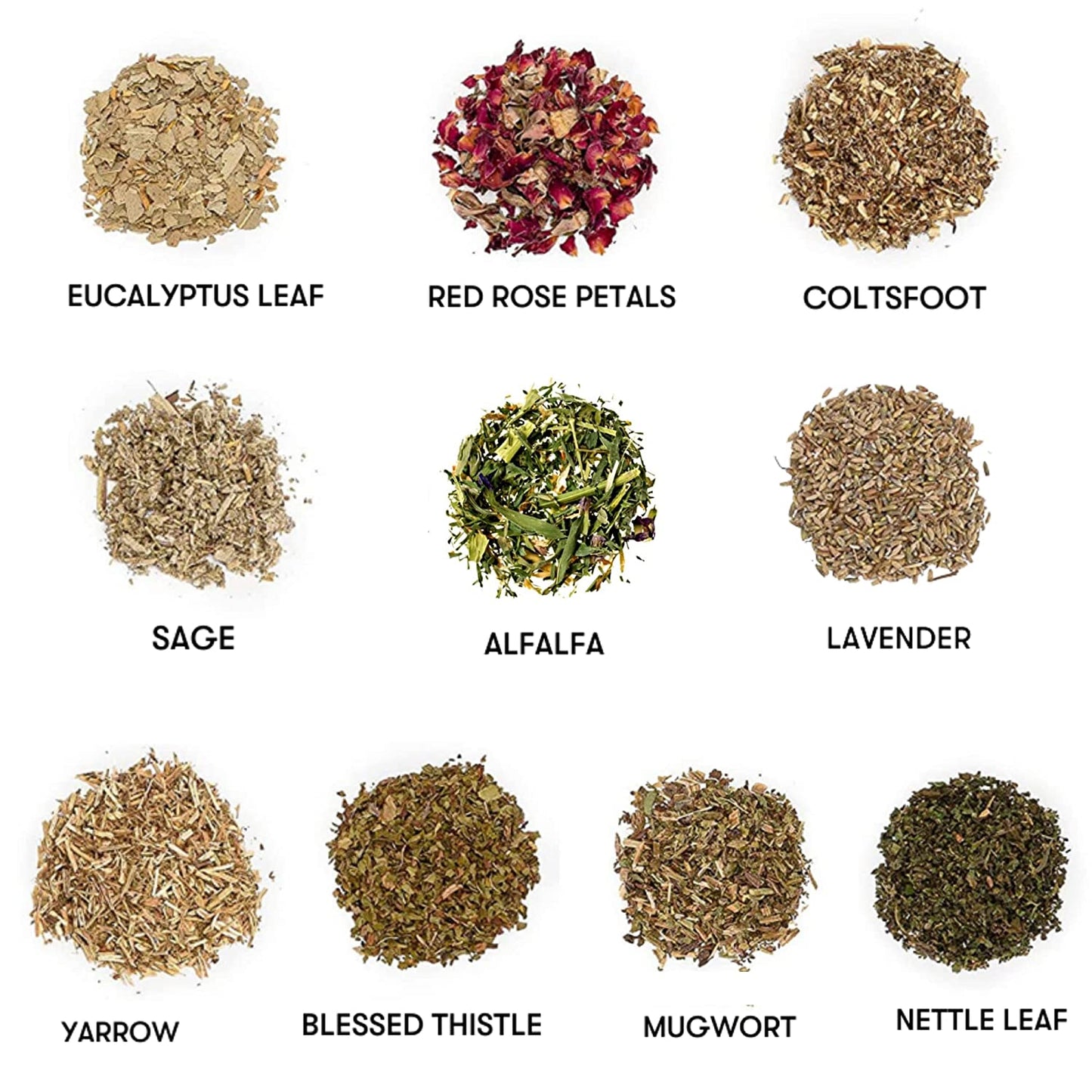 Holy Santo Organic Dried Herbs for Witchcraft Supplies Kit - 10 Witch Herbs for Spells with Crystal Spoon in Beginner Witchcraft Kit - Witchy Gifts, Wiccan Herbs and Supplies, Spell Kits for Witches